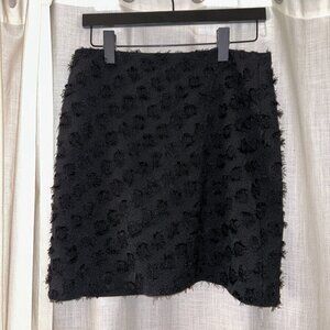 LOFT Black Textured Mini Skirt – Size 6